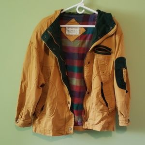 Oversized vintage fireman style coat